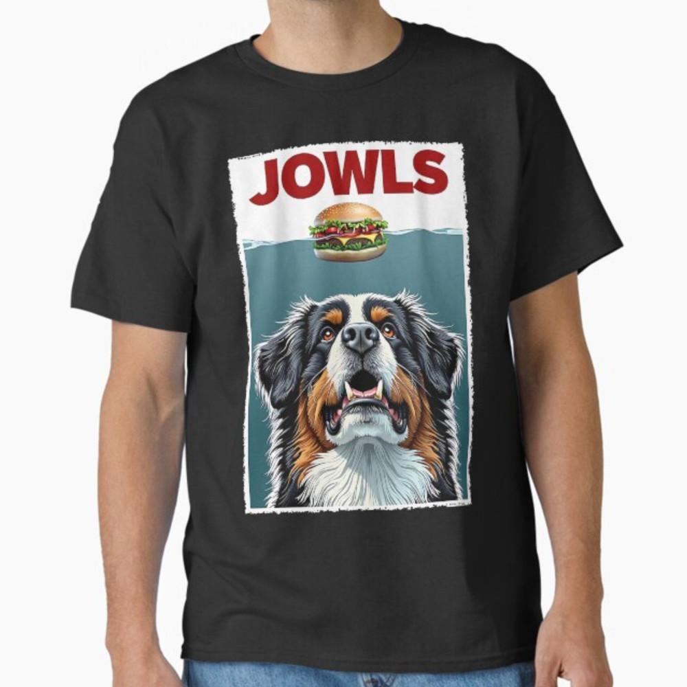 Funny Berner Jowls Burger Bernese Mountain Dog Mom, Dog Dad T-Shirt Unisex T-Shirt XXL