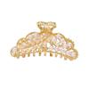 Korean Pearl Metal Hair Claw Clip for Mature Styles