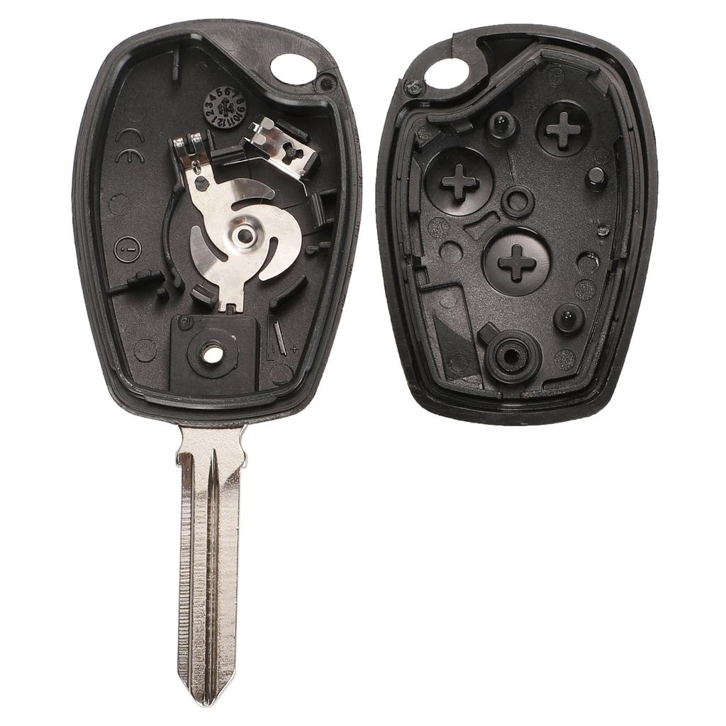 Jingyuqin 3 Buttons Replacement Remote Key Shell  Cover FOB Case for Renault Logan Sandero Clio Fluence Vivaro Master Traff