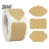 Blank Gift Tags for Packaging Label Stickers, Self‑Adhesive Tag Stickers 250 Labels Per Roll, Assorted Wedding Favor Shapes Jars, Bottles, Wrapping,