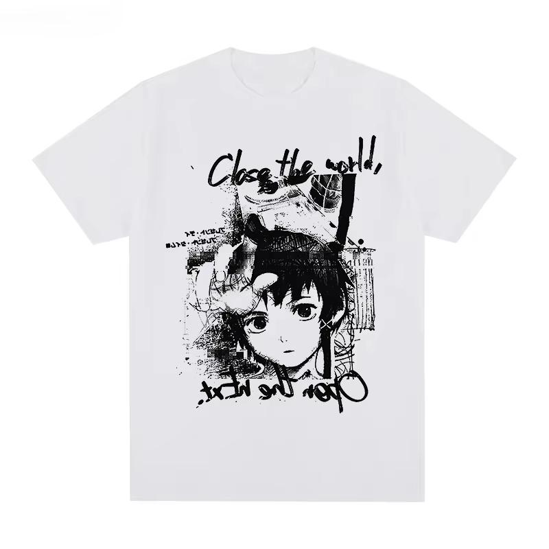 

Serial Experiments Lain Close The World Aesthetic Manga Anime Iwakura T-shirt T Shirt New TEE TSHIRT Tops Tees 3XL