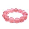 Rose Quartz Natural Red Carefully Guardian Stone for Love and Good Includes Beading Wire and Perfect for Christmas or New Gifts Quartz [TANAKA YA]