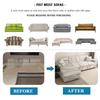 Stretch Sofa Überwurf Sofabezug Spandex Rutschfest, mit elastischem Saum für L-Form Ecksofas, Ideal für Kinder und Haustiere