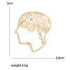Broche Personalizado Moda Creativo Aleación Broche Cerebro Pin para Ropa