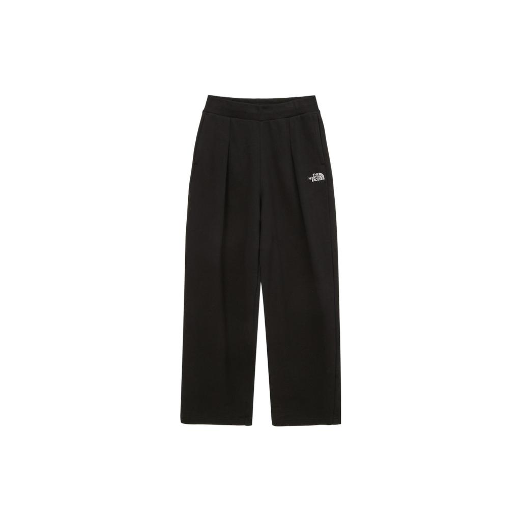 THE NORTH FACE Knitted Sweatpants Men's Black Moderate Straight Fit Pants NP6KP06J