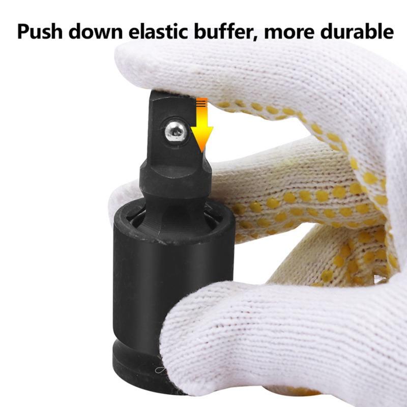 360 Degree Swivel Knuckle Joint Air Impact 1/2 3/8 1/4 Inch Wobble Retractable Socket Adapter For Pneumatic Wrench Tool