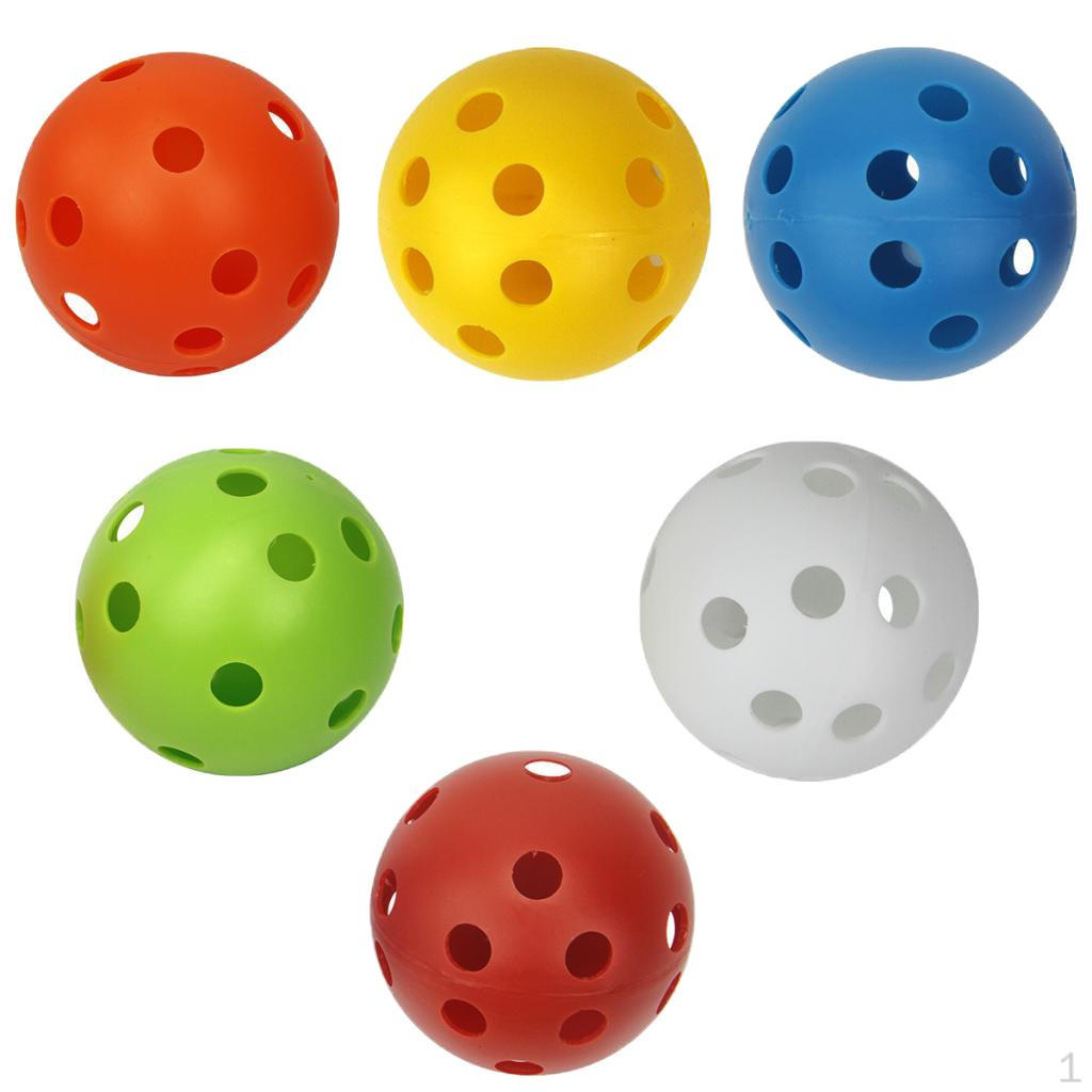 

6 Count Golf Balls Hollow for Driving Range/ Swing Practice