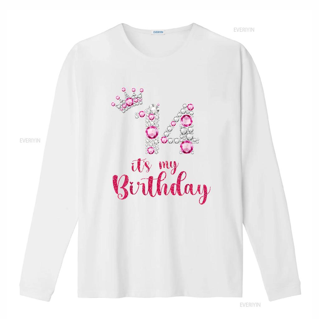 14 It s My Birthday 14th Years Old Bday T Shirt vintage Washed Unisex Versatile Soft Stretched Breathable graphic Casual