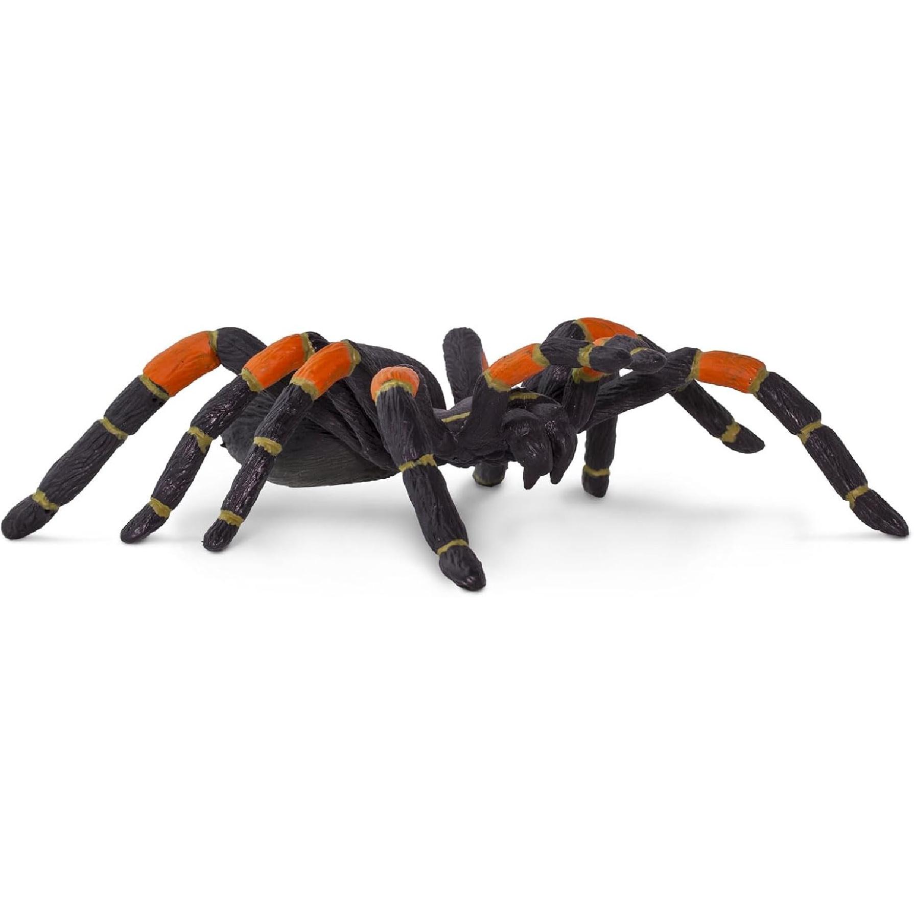 Safari Ltd. Orange-Kneed Tarantula Figurine - Realistic 8 Arachnid Figure - Educational Toy for Boys, Girls, and Kids Ages 3+