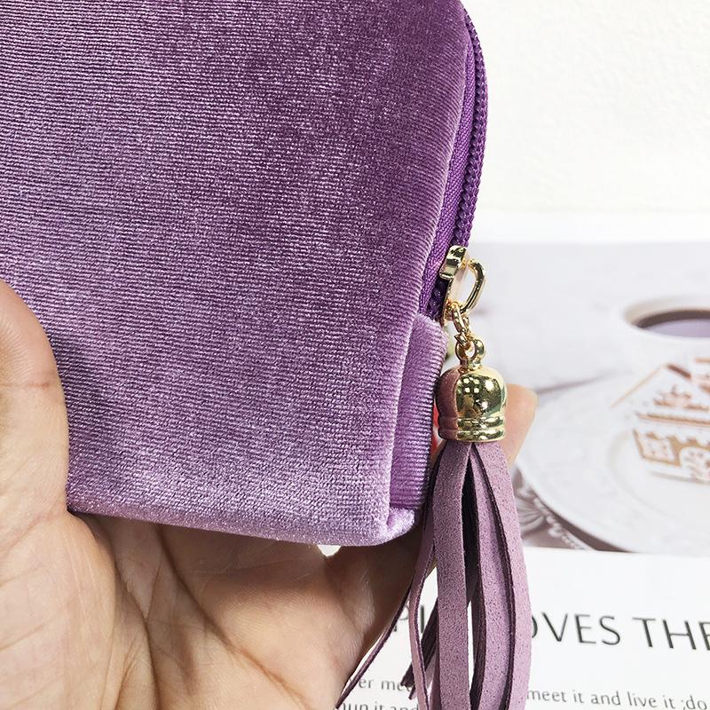 1 portable jewelry multi-layer collection lightweight luxury zipper storage bag with multiple compartments 14 * 12.5 * 3.5cm