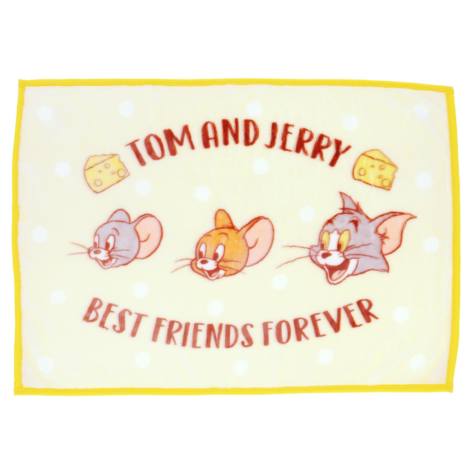 

Marushin Tom and Jerry Cheese Smile Polyester Winter Product 4105084800 Blanket, Meyer, Cute, Fluffy, Stylish, Warmer, Number