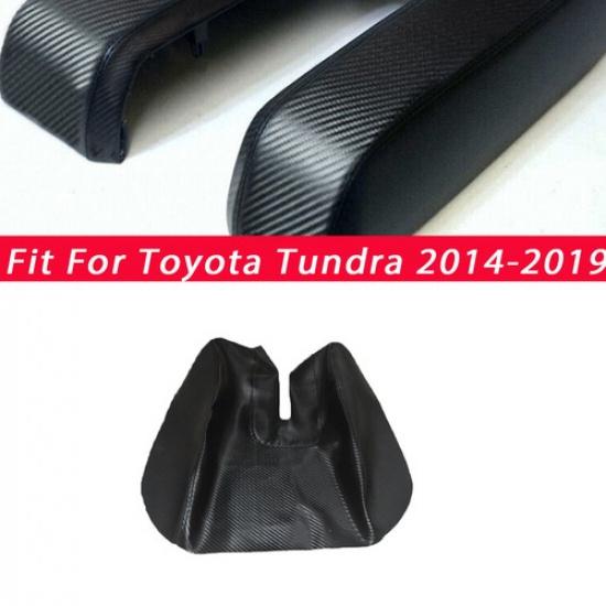 Best Leather Center Console Lid Armrest Cover Trim For Toyota Tundra 2014-
