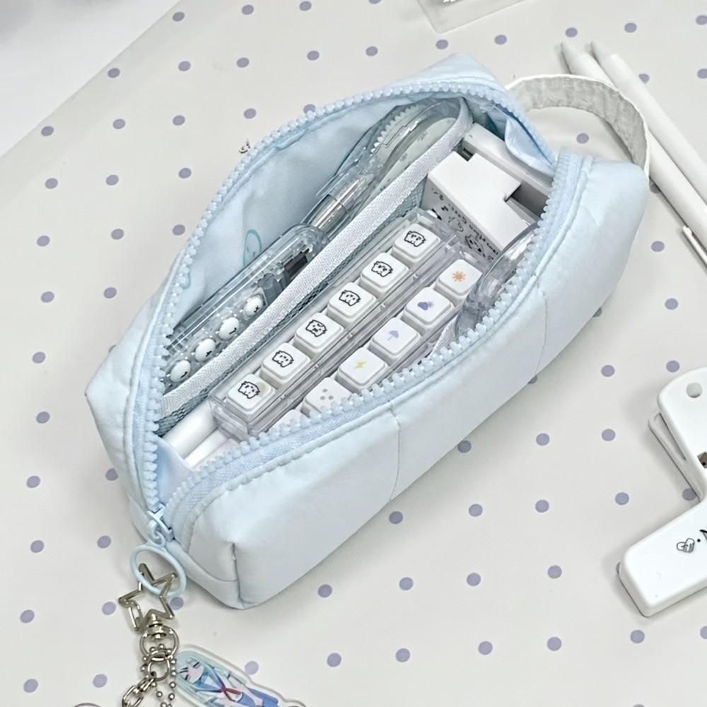 Handheld Pencil Case Large Capacity Pencil Pouch Portable Stationery Bag  School Office