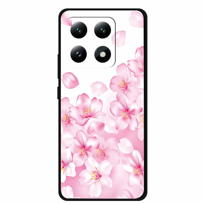 For Xiaomi 15T 5G Case Soft Silicone Black Phone Cover for Xiaomi 15T Pro 5G Cartoon Wolf Lion Bumper Dustproof Coque for Mi 15T
