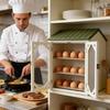 2026 Suport Ouă Dulap Rustic Cu Uși Duble Organizator Ouă Cu Fereastră Plasă Metalică Pentru Debara Bucătărie Adăpost Pui Târg Fermă