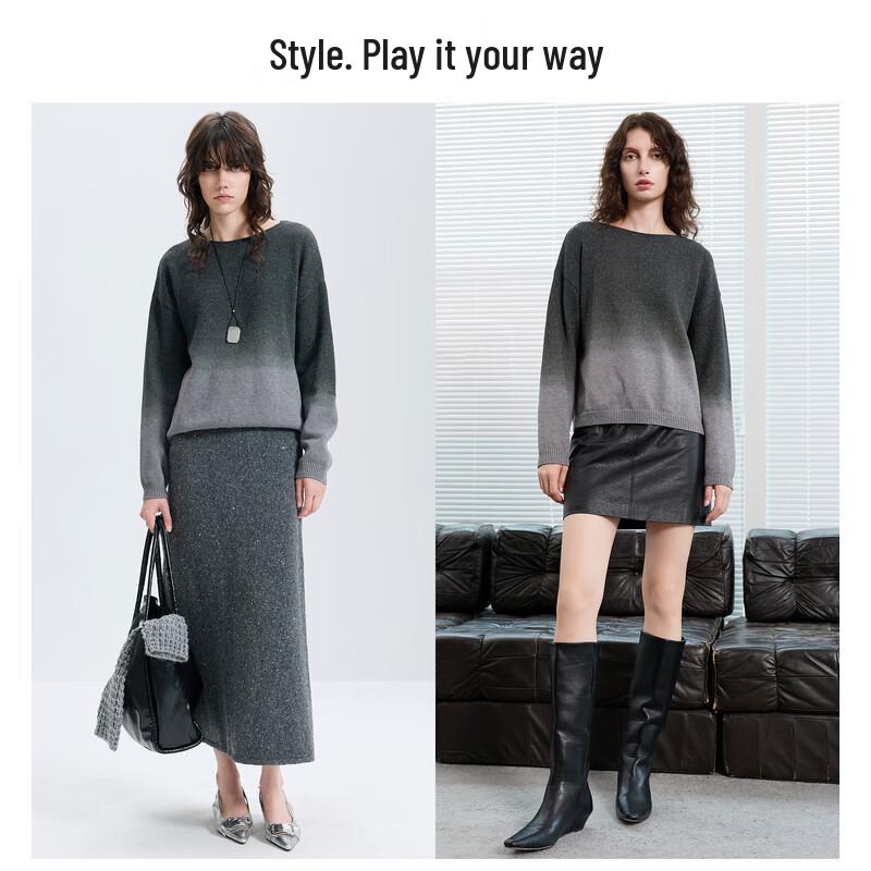 Women's Gradient Sequin Knit Pullover