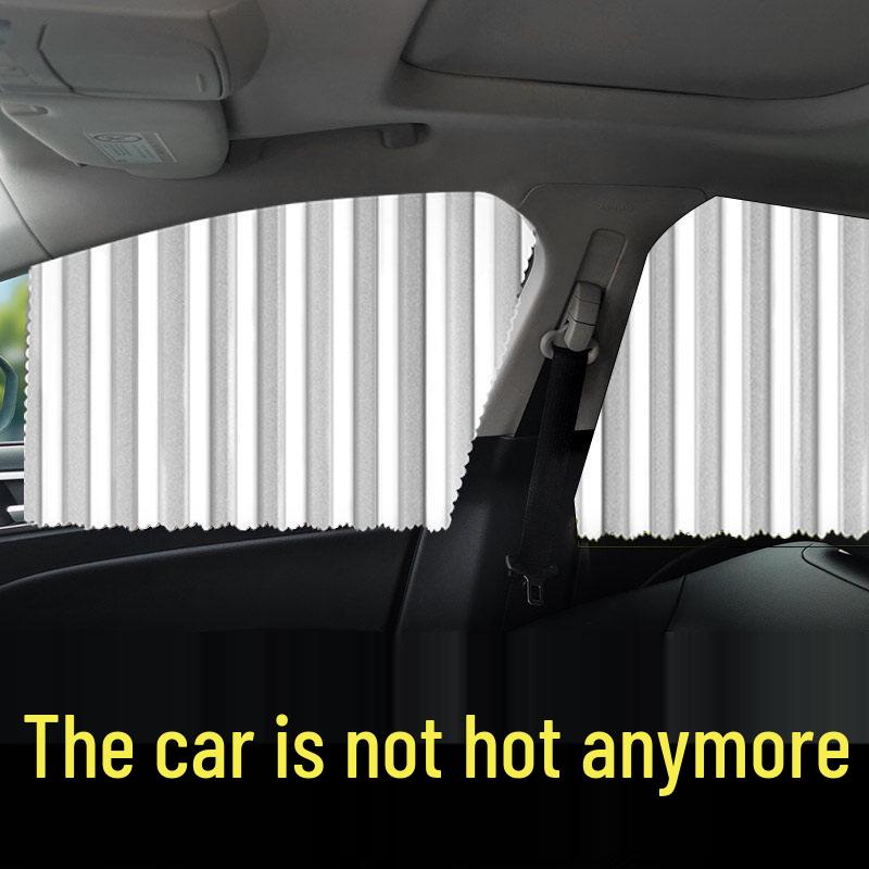 Car Interior Pull-up Curtain: Rear Seat Sun Shade for Baby