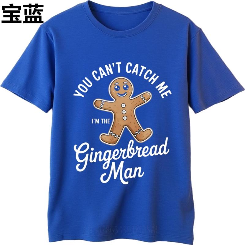 Workout Unisex Teeshirt Crew Neck T Shirt Unisex You Cant Catch Me Im The Gingerbread Anime For Him Top Tees Solid Color Tshirt