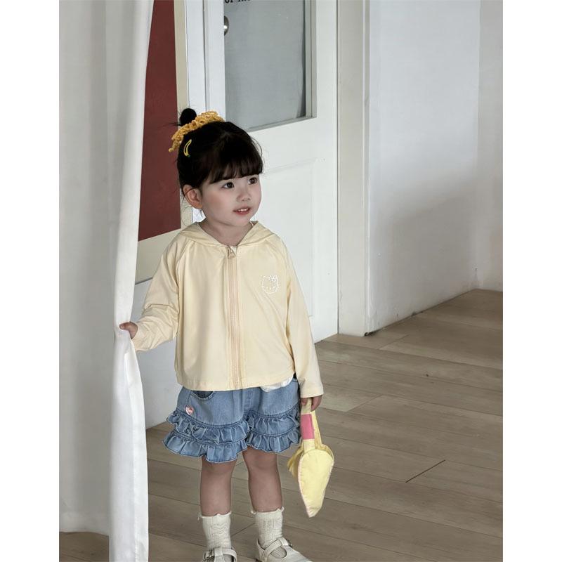 Girls' Cute Sun Protection Outerwear for Spring and Summer