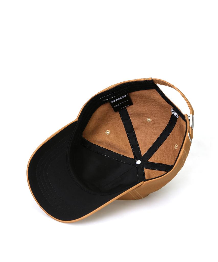 Eondeokeonteulol Cotton Logo Ball Cap Leather Udc / Authentic B B / Desert Mud
