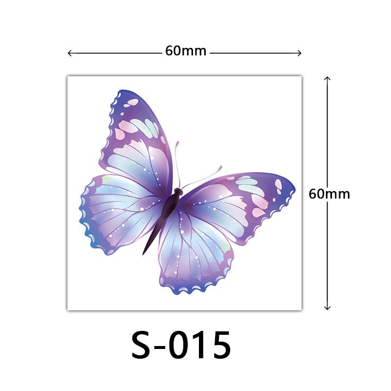 Small Flower Tattoo Sticker Female 3D Color Tattoo Sticker Rose Lotus Butterfly Flower Tattoo
