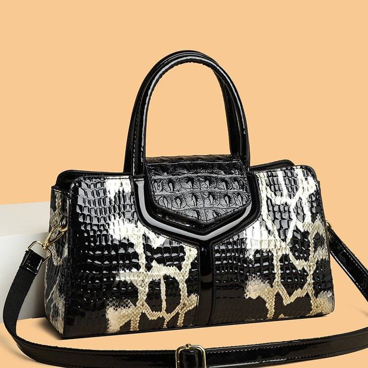 

2024 Новые модные женские сумки Serpentine европейского дизайна из искусственной кожи, женские сумки через плечо, брендовая роскошная сумка через плечо для девушек чёрный