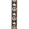 STRAPS Guitar 6cm Legend Peace Black RightOn! Strap, Wide, 90-150cm Long, & Doves,