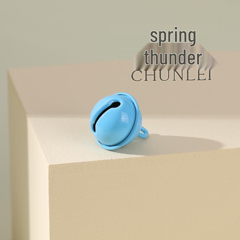 22mm Tiger Mouth Candy-Colored Christmas Hanging Bell Ornament Jewelry & Choker Accessory