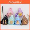 Capybara Donut Printed Shoulder Crossbody Chest Bags Children Cartoon Gifts