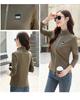 Women's Pure Cotton Long Sleeve Zipper Cardigan with Stand-Up Collar - Autumn Fashion Outerwear Top