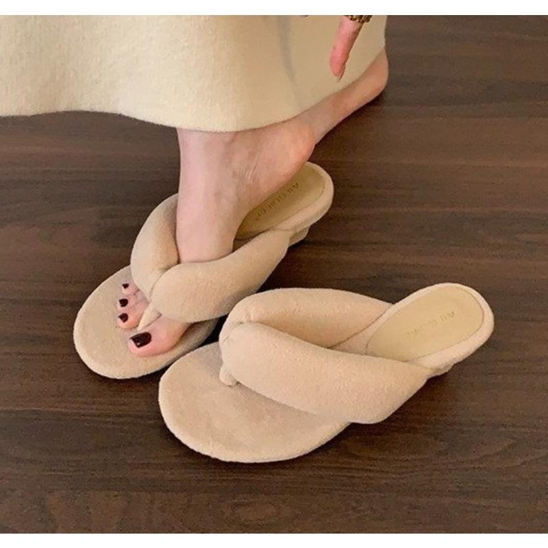 

Comfort Soft Wedges Slippers Women Summer Sexy Clip Toe Flip Flops Fashion Non-slip Vacation Beach Slide Sandals Sandalias Mujer 40 світло-жовтого кольору