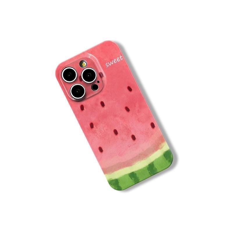 Watercolor Watermelon Is Suitable for Apple 17promax Cartoon Cute iPhone16Pro Lens All-inclusive 15 New Models 1