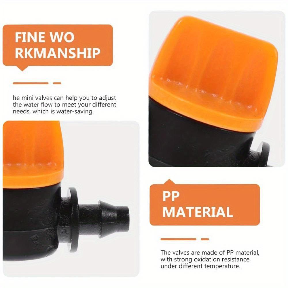 10 Stück Schlauchventil Gartenhahnverbinder für Tropfbewässerungssystem, 4/7mm Wasserdurchflussregulierungsfittings Gartenbewässerung Wasserrohrfittings