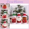 Festive Christmas Wine Bottle Cover Featuring Adorable Cartoon Santa Claus Design