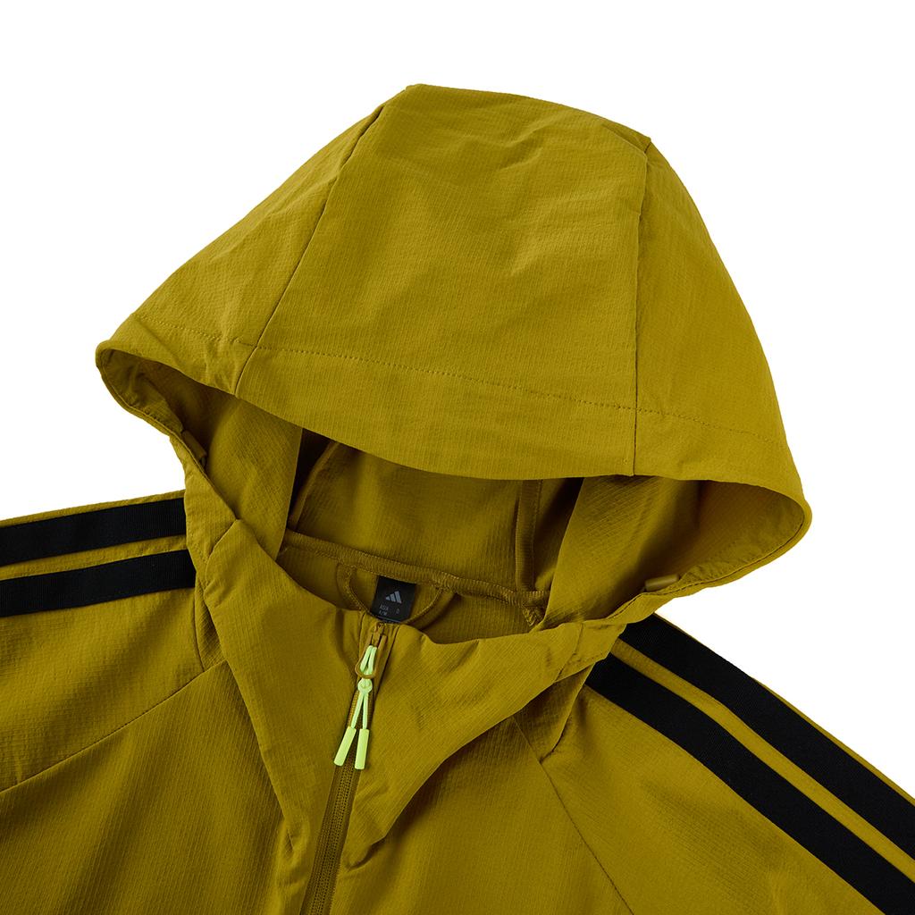 Adidas SS25 Outdoor Fashion Comfortable Versatile Hooded Jacket Men Jacket Yellow Green KB8508