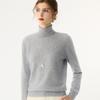 Women's Slim Fit Cashmere High-Neck Sweater - Autumn/Winter Solid Color Knit Base Layer Top