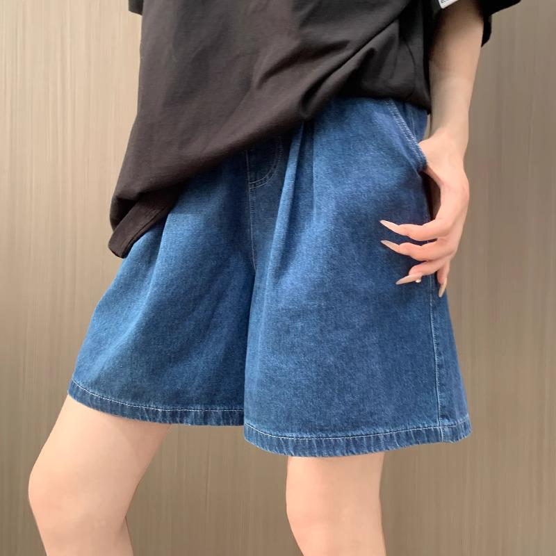 Women's Tencel Denim Quick-Dry Wide-Leg Shorts - Slimming and Casual Summer Wear
