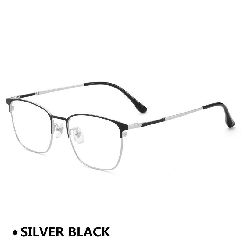 Stainless Steel Frame Reading Glasses gentlemen Business Presbyopic Anti Blue Rays Optical Eyeglasses Male Strong Metal Eyewear 6