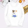 Kinder Mädchen Hemd Niedliches Langarm-T-Shirt Freizeit Cartoon Rundhals Hemd Oberteile