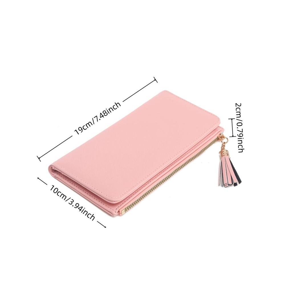 Portfel damski, Portmonetka na monety, Etui na karty, Styl długi, Pokrowiec PU dla studentek, Śliczny mini antykradzieżowy, Zintegrowane przechowywanie dwa w jednym