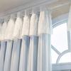Simple Internet celebrity princess style double-layer gauze bedroom girl curtains balcony bay window blackout curtains