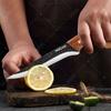 WXCOO Stainless Steel Kitchen Knife Hand Forged Full Tang Rosewood Handle Boning Knife Butcher Knife Meat Cleaver with Sheath
