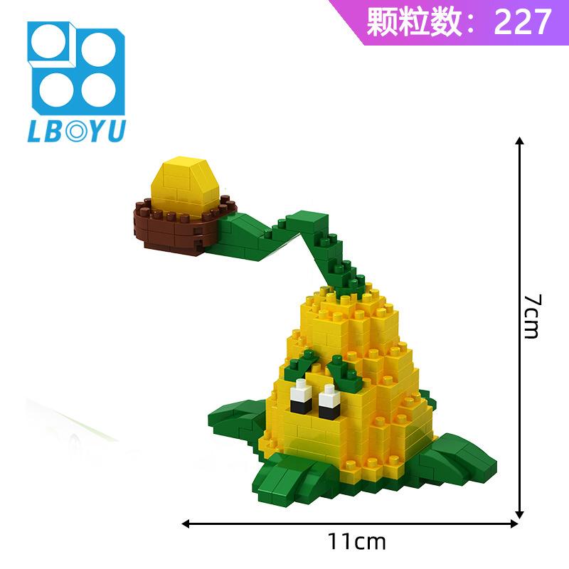 Plants Vs Zombies 2 Video Game Character Building Block Toys Pvz Plants Peashooter Sunflower Anime Kid Gift Setbuilding Block