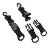 Multifunctional Backpack Hook Tactic Nylon Webbing Carabiner Quick Release Hanging Buckle Double-Split D-Shaped Keychain
