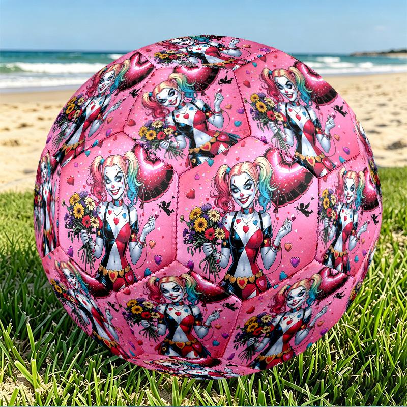 Superhero Print Size 5 Soccer Ball, PU Wear Resistant Football for Match Training and Daily Practice, Birthday Gift for Soccer Fans