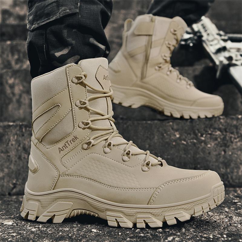 Fashion Comfortable Walking Sneaker Classic Trendy Men's Ankle Boots Man Non-Slip Treking Footwear Trainers Wear Resisting Hiking Shoes