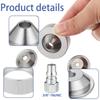 5Pcs Easy Installation Threaded Collar Nozzle Set for Precise Texture Finishes on Surfaces and Furniture
