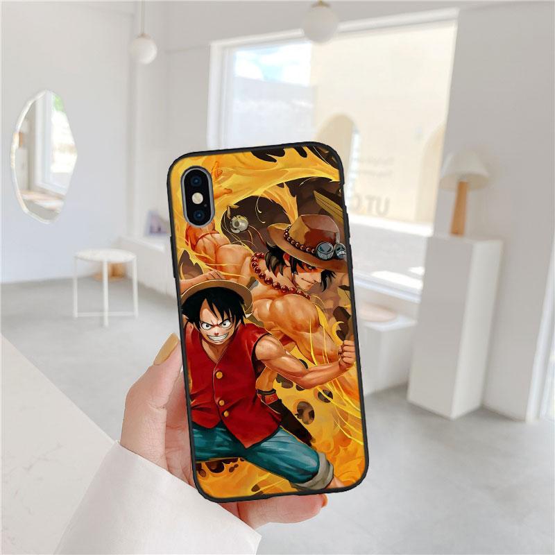 One Piece ACE Soft Shell Phone Case for Redmi Note 10 11 12 Pro Max 10S 10C 10T 11A 11S 12S 12C