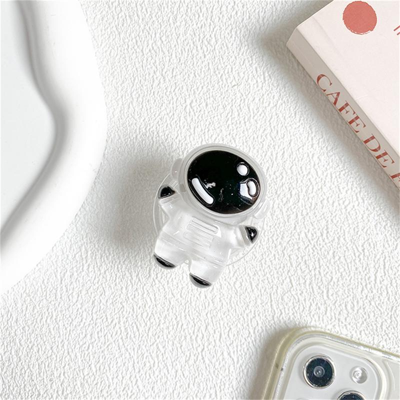 Cute Luminous Astronaut Bracket Phone Grip Tok Griptok Holder Ring For iPhone Universal Accessories Phone Stand Holder Support