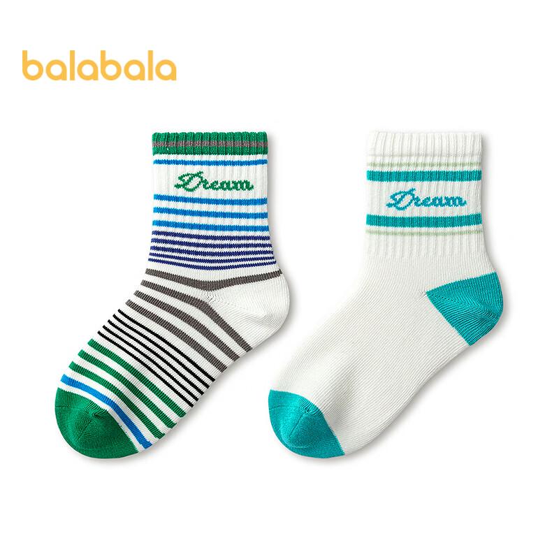 Balabala Kids Spring/Autumn Cotton Socks (2-Pair Pack) 140